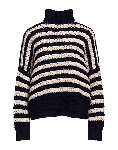 BRUNELLO CUCINELLI Rollkragenpullover Marineblau 60% Schurwolle, 30% Kaschmir, 10% Seide