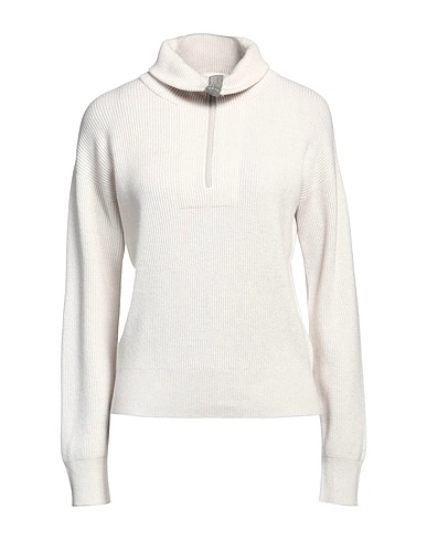 BRUNELLO CUCINELLI Cashmere blend Off white 100% Cashmere, Brass