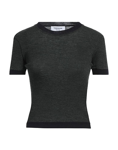 THOM BROWNE Jumper Military green 100% Wool