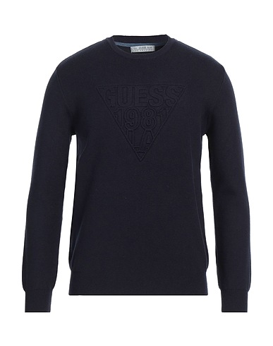 GUESS Jumper Midnight blue 50% EcoVero™ viscose, 32% Polyester, 18% Polyamide