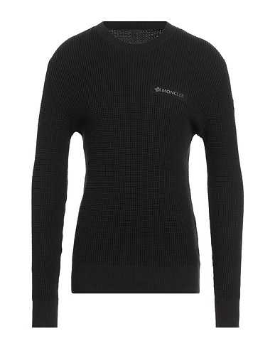 MONCLER Jumper MATT BLACK Black 100% Cotton