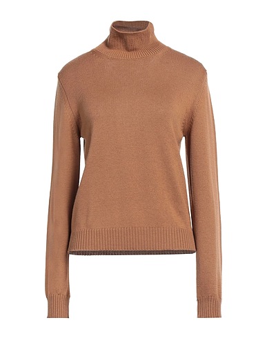 BALLANTYNE Polo neck Camel 100% Wool
