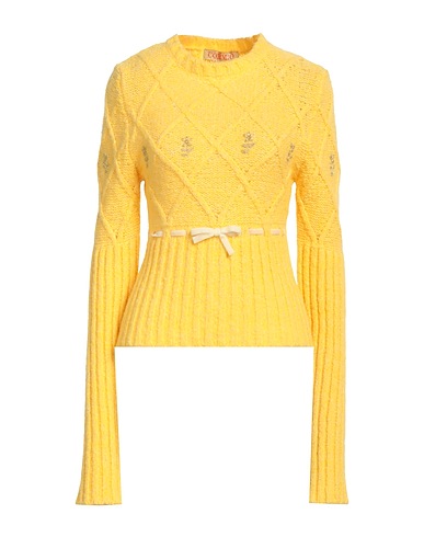 CORMIO Sweater Yellow 36% Wool, 34% Cotton, 16% Recycled polyamide, 14% Polyamide
