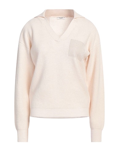 PESERICO Sweater Ivory 70% Virgin Wool, 20% Silk, 10% Cashmere, Metallic fiber