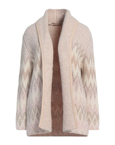 PUROTATTO Cardigan Beige 70% Alpaca wool, 21% Wool, 8% Paper, 1% Elastane