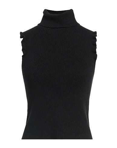 SANDRO FERRONE Sleeveless sweater Black 50% Viscose, 27% Polyester, 23% Nylon