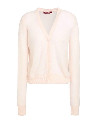 MAX MARA STUDIO Strickjacke Beige 47% Polyamid, 37% Mohairwolle, 16% Wolle