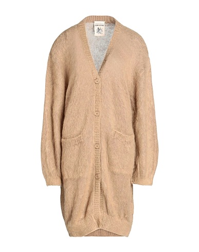 SEMICOUTURE Cardigan Khaki 50% Mohair wool, 32% Polyamide, 18% Virgin Wool
