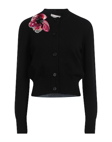MCQUEEN Cardigan Black 70% Wool, 30% Cashmere, Viscose, Metallic fiber, Glass