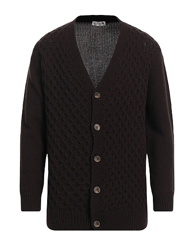 DANIELE ALESSANDRINI HOMME Cardigan Testa di moro 70% Lana, 25% Poliammide, 5% Altre Fibre