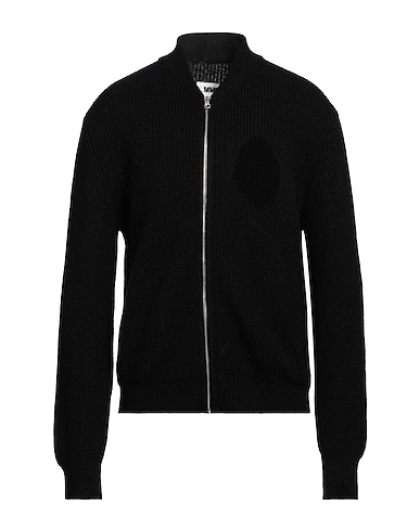 MM6 MAISON MARGIELA Jumper with zip 39% Cotton, 25% Acrylic, 18% Polyamide, 18% Alpaca wool