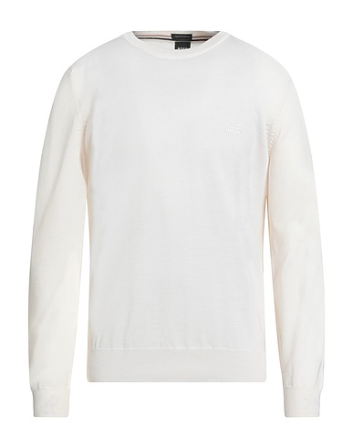 BOSS Sweater Ivory 100% Virgin Wool