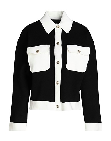 MAJE Cardigan Black 48% Polyester, 27% Polyamide, 18% Acrylic, 6% Wool, 1% Elastane