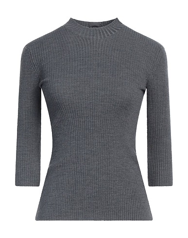 MAJE Polo neck Grey 43% Acrylic, 40% Wool, 15% Polyamide, 2% Elastane