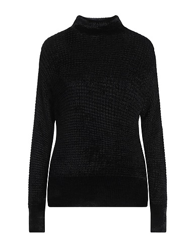SAPIO Polo neck Black 62% Viscose, 27% Organic cotton, 11% Polyamide