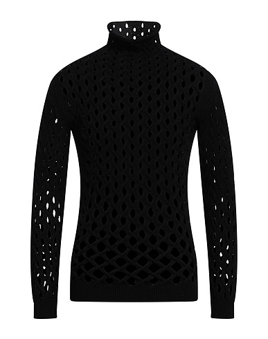 VALENTINO GARAVANI Polo neck Black 75% Viscose, 25% Polyester