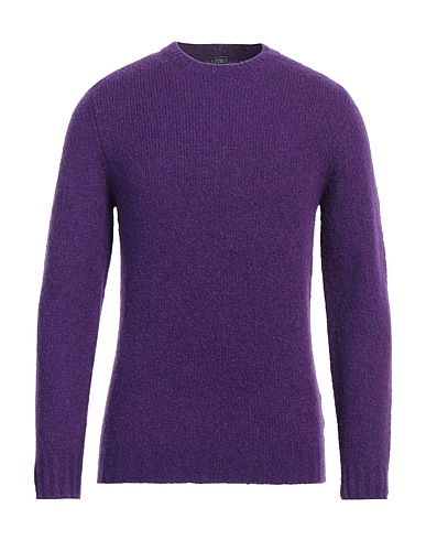FEDELI Jumper Purple 57% Virgin Wool, 28% Cashmere, 15% Polyamide