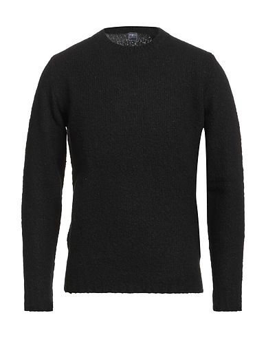 FEDELI Pullover Nero 57% Lana Vergine, 28% Cachemire, 15% Poliammide