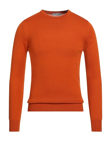 DANIELE ALESSANDRINI HOMME Pullover Orange 50% Acryl, 50% Wolle