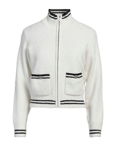 MAJE Cardigan White 34% Polyester, 33% Polyamide, 14% Wool, 12% Mohair wool, 7% Metallic fiber