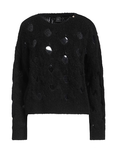 PINKO Pullover Nero 43% Lana, 41% Poliammide, 14% Lana di alpaca, 2% Elastan