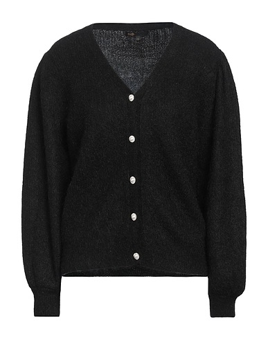 MAJE Cardigan Black 32% Wool, 30% Polyamide, 30% Mohair wool, 8% Elastane