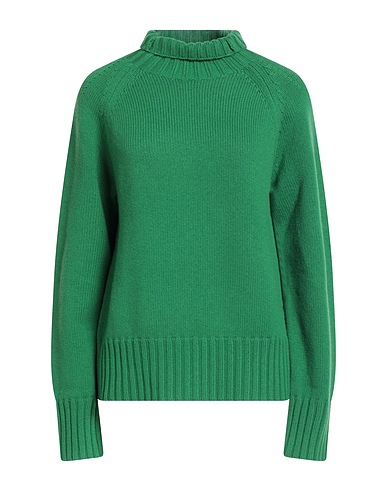 'S MAX MARA Polo neck Green 80% Wool, 20% Cashmere