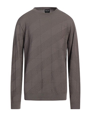 GIORGIO ARMANI Jumper Khaki 94% Virgin Wool, 6% Polyester