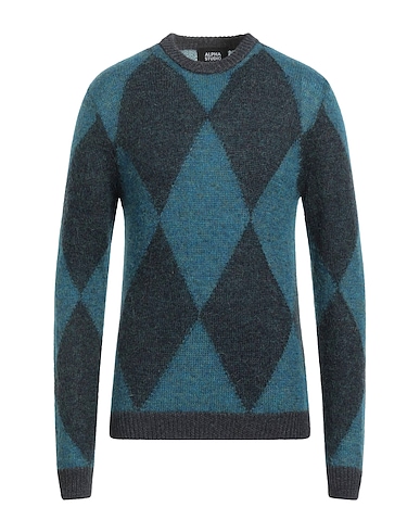 ALPHA STUDIO Sweater Navy 50% Mohair wool, 46% Polyamide, 2% Polyester, 1% Acrylic, 1% Alpaca wool