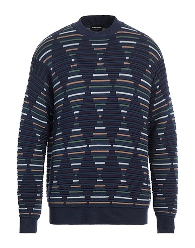 GIORGIO ARMANI Pullover Blu navy 100% Lana Vergine