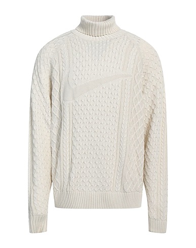 NIKE Turtleneck Beige 80% Polyester, 19% Wool, 1% Elastane