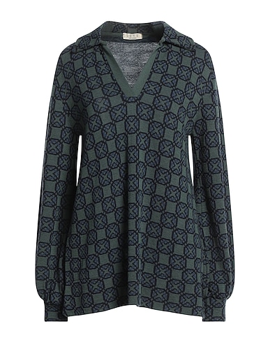 SIYU Sweater VERDE MILITARE 100% Merino Wool