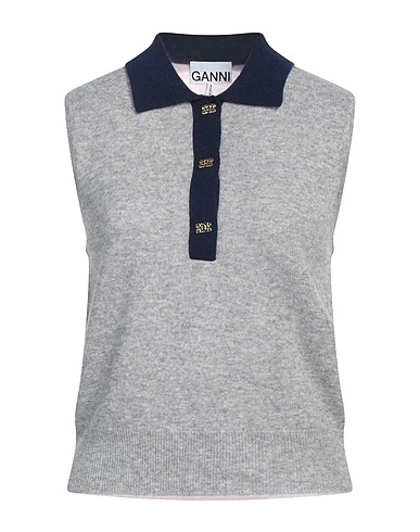 GANNI Jumper Grey 70% Merino Wool, 30% Cashmere