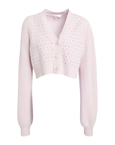 LOVESHACKFANCY Cardigan Rosa chiaro 90% Lana, 10% Cachemire