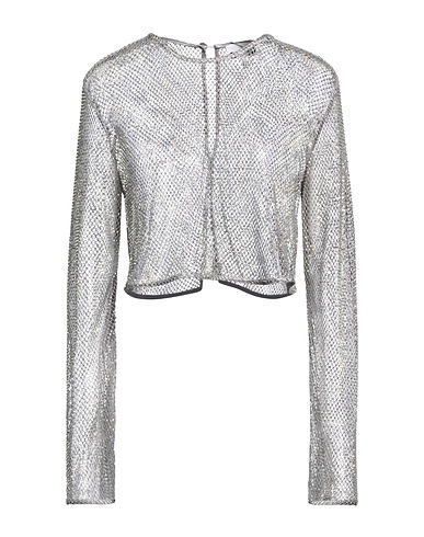 GANNI Top Grey 98% Recycled polyester, 2% Recycled elastane
