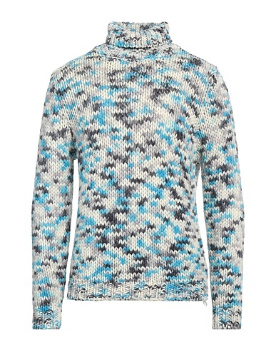 DANIELE FIESOLI Polo neck Azure 90% Merino Wool, 10% Polyamide