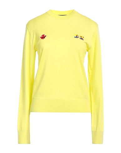 DSQUARED2 Pullover Verde lime 100% Lana Vergine
