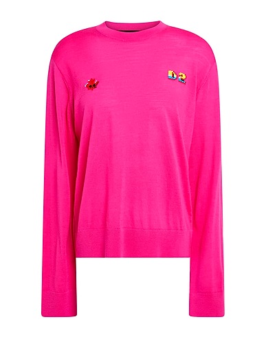 DSQUARED2 Jumper Fuchsia 100% Virgin Wool