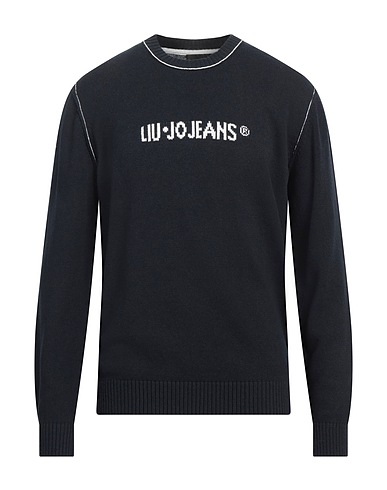 LIU •JO MAN Sweater Midnight blue 100% Cotton