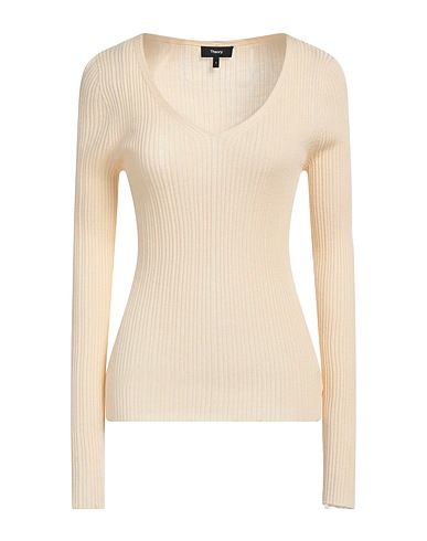 THEORY Jumper Pastel yellow 50% Viscose, 50% Wool