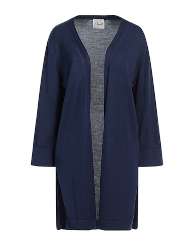 CROCHÈ Cardigan Blu notte 50% Lana, 50% Acrilico