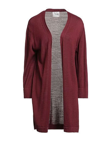 CROCHÈ Cardigan Burgundy 50% Wool, 50% Acrylic