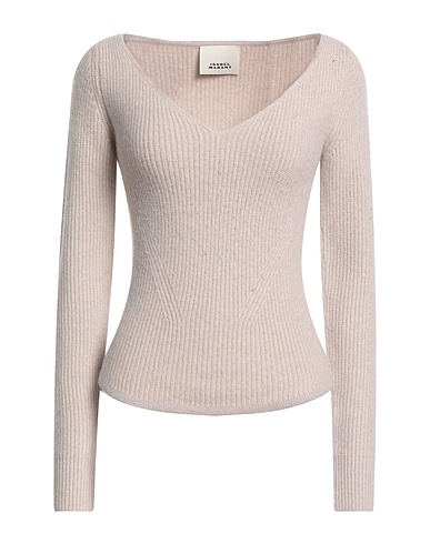 ISABEL MARANT Jumper Beige 66% Merino Wool, 28% Cashmere, 5% Polyamide, 1% Elastane