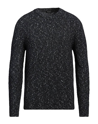 AROVESCIO Pullover Gris anthracite 36% Coton, 34% Polyamide, 17% Laine de Baby alpaca, 13% Laine mérinos