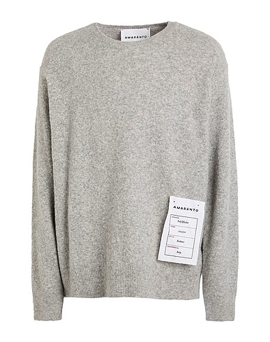 AMARANTO Pullover Hellgrau 68% Wolle, 29% Nylon, 3% Elastan