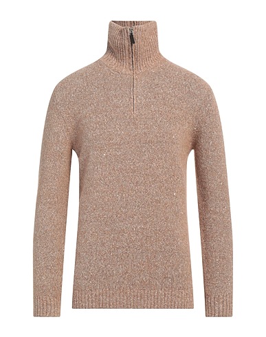 KANGRA Polo neck Light brown 37% Alpaca wool, 30% Cotton, 24% Polyamide, 7% Merino Wool, 2% Elastane