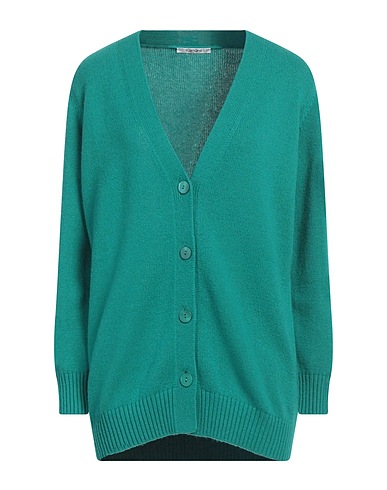 KANGRA Cardigan Emerald green 100% Cashmere