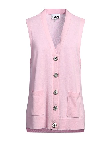 GANNI Cardigan Pink 70% Wool, 30% Cashmere