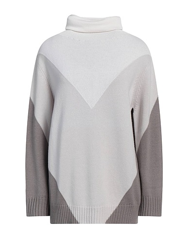 LE TRICOT PERUGIA Dolcevita Tortora 70% Lana Vergine, 20% Seta, 10% Cachemire