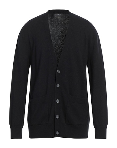 A.P.C. Cardigan Black 100% Virgin Wool